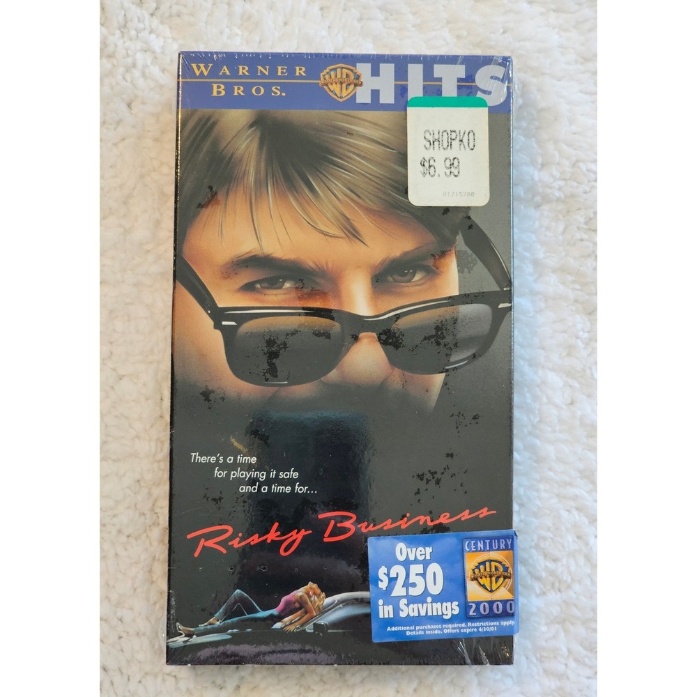 Risky‎ Business VHS New Sealed Tom Cruise 1983 Warner Bros Hits 1999